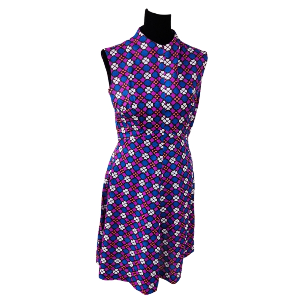 Vintage Handmade 60s Mod Geometric Dress & Jacket Set – Size XS/S - Picture 4 of 4